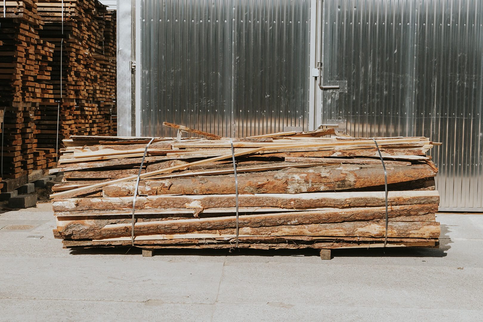Sawn timber edges